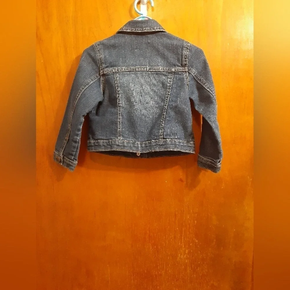 The Children's Place Girls Toddler Denim Jean Snap Button Jacket Size 4T